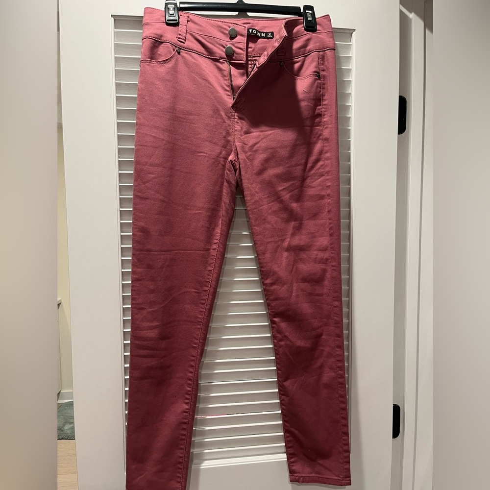 Mauve Pink Skinny leg Pants